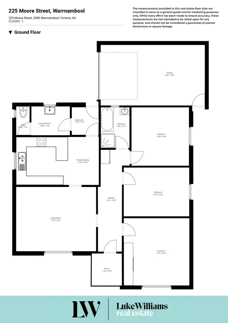 Floorplan of Homely house listing, 225 Moore Street, Warrnambool VIC 3280