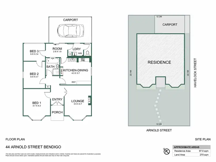 Floorplan of Homely house listing, 44 Arnold Street, Bendigo VIC 3550