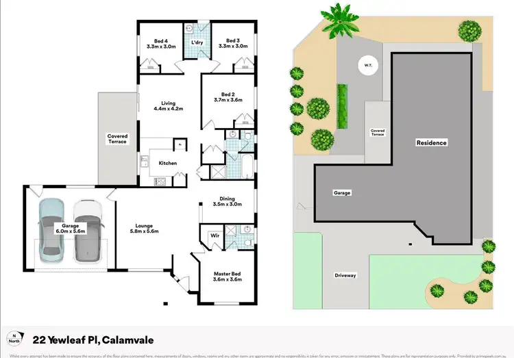 Floorplan of Homely house listing, 22 Yewleaf Place, Calamvale QLD 4116