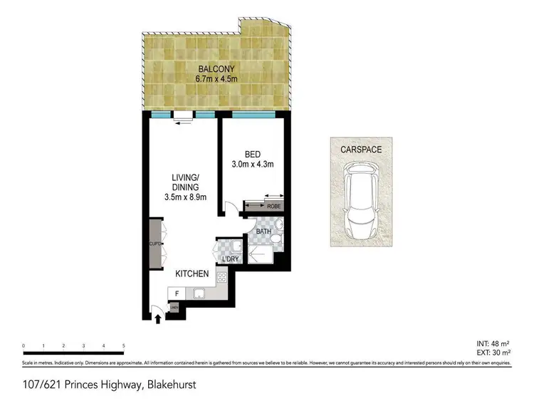 Floorplan of Homely apartment listing, 1.07/621-635 Princes Highway, Blakehurst NSW 2221