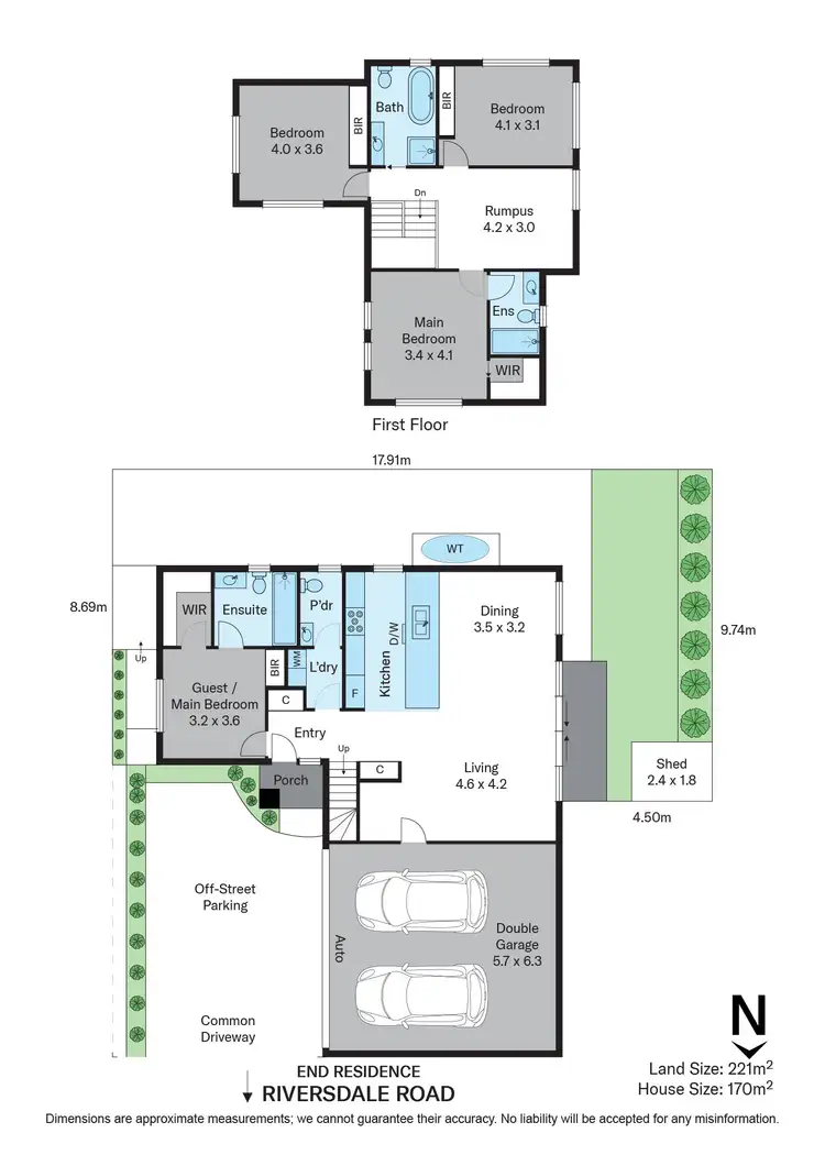 Floorplan of Homely townhouse listing, 4/946 Riversdale Road, Surrey Hills VIC 3127