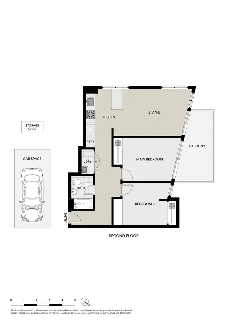 Floorplan of Homely apartment listing, 211/27-31 Herbert Street, St Kilda VIC 3182