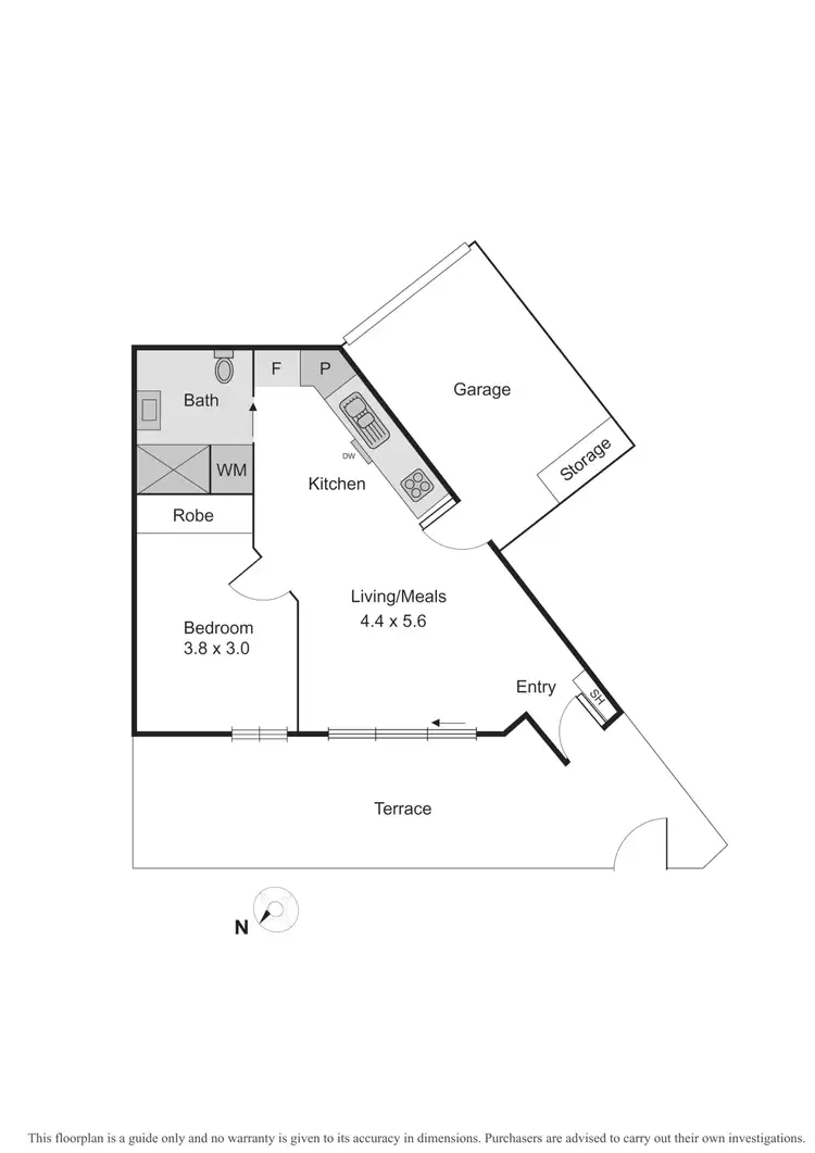 Floorplan of Homely apartment listing, 5/4 Seisman Place, Port Melbourne VIC 3207
