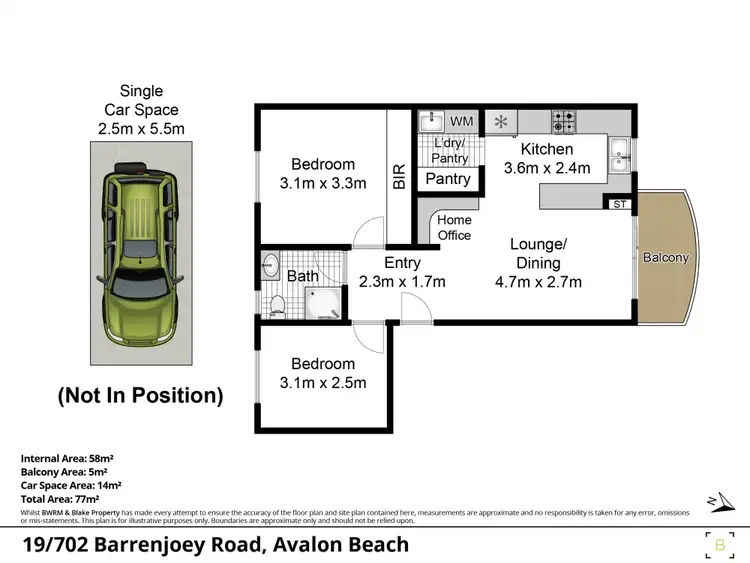 Floorplan of Homely apartment listing, 19/702 Barrenjoey Road, Avalon Beach NSW 2107