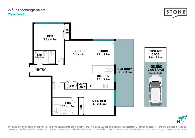 Floorplan of Homely apartment listing, 27/27 Thornleigh Street, Thornleigh NSW 2120