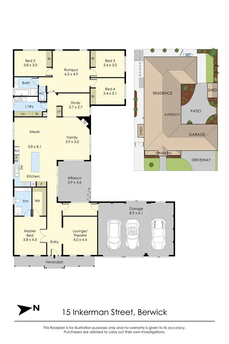 Floorplan of Homely house listing, 15 Inkerman Street, Berwick VIC 3806