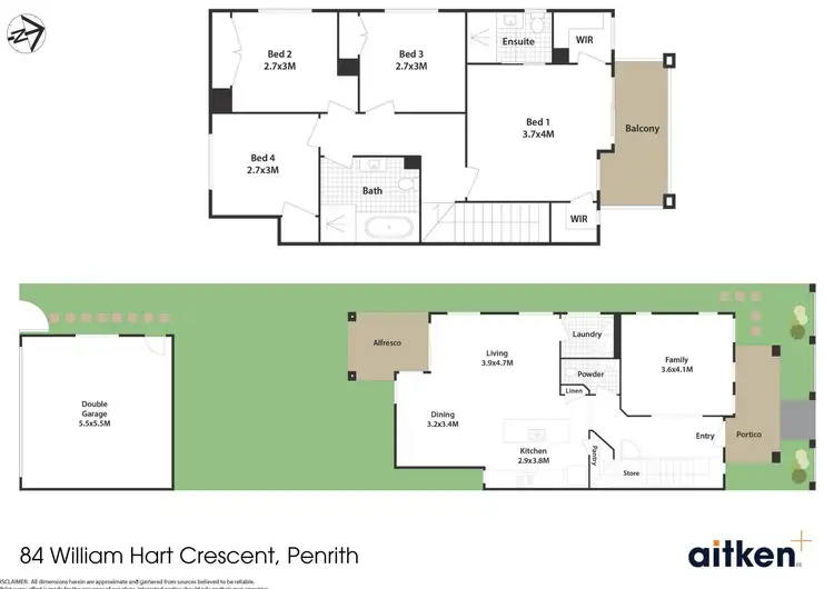 Floorplan of Homely house listing, 84 William Hart Crescent, Penrith NSW 2750