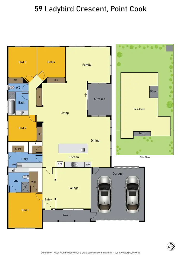 Floorplan of Homely house listing, 59 Ladybird Crescent, Point Cook VIC 3030