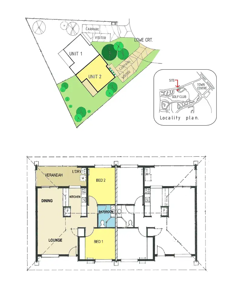 Floorplan of Homely unit listing, 2/3 Lowe Court, Driver NT 830