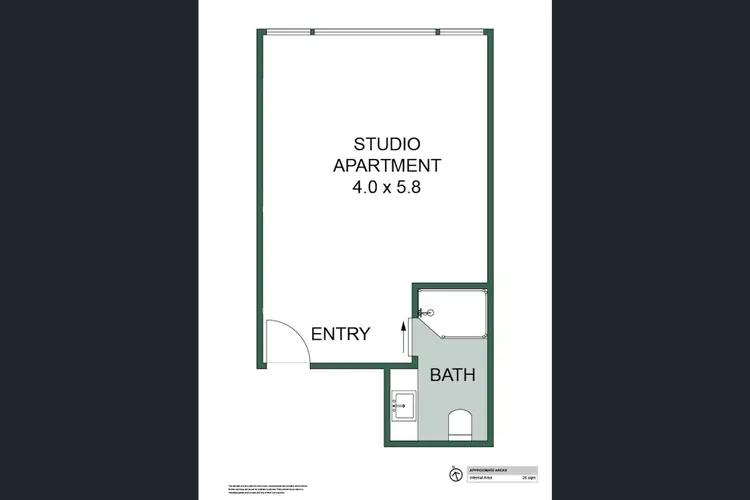 Floorplan of Homely studio listing, 2416/923 David Low Way, Marcoola QLD 4564