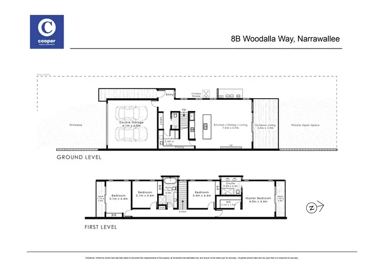 Floorplan of Homely townhouse listing, 8B Woodalla Way, Narrawallee NSW 2539