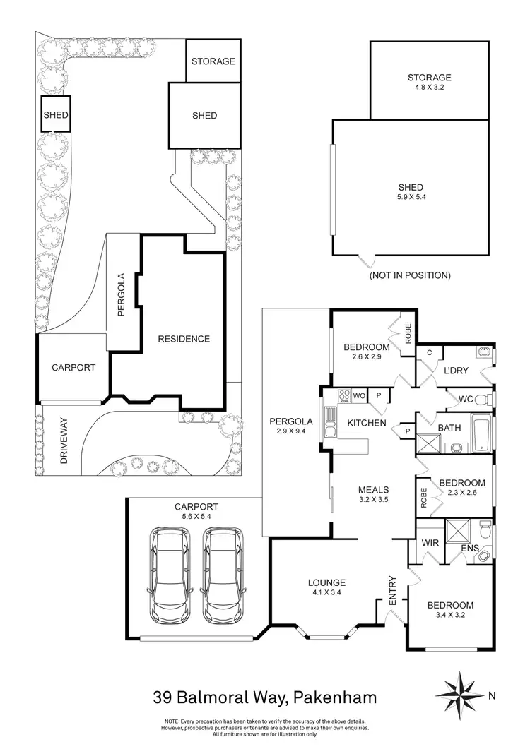 Floorplan of Homely house listing, 39 Balmoral Way, Pakenham VIC 3810