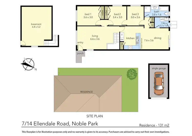 Floorplan of Homely unit listing, 7/14 Ellendale Road, Noble Park VIC 3174