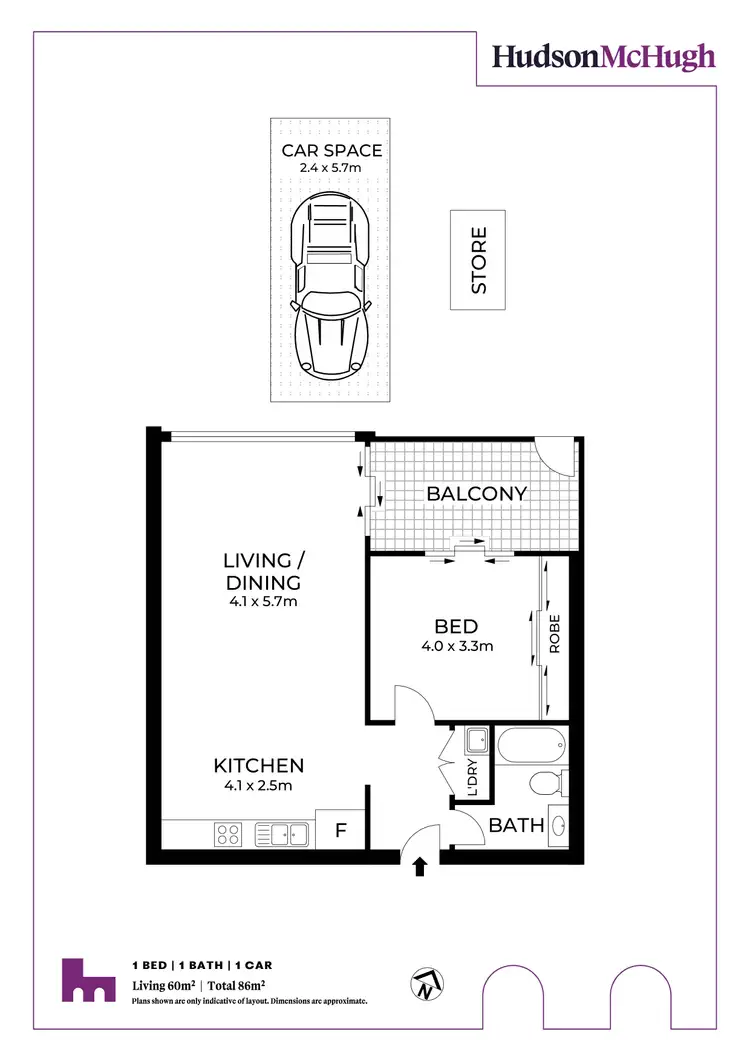 Floorplan of Homely apartment listing, 69/2A Brown Street, Ashfield NSW 2131