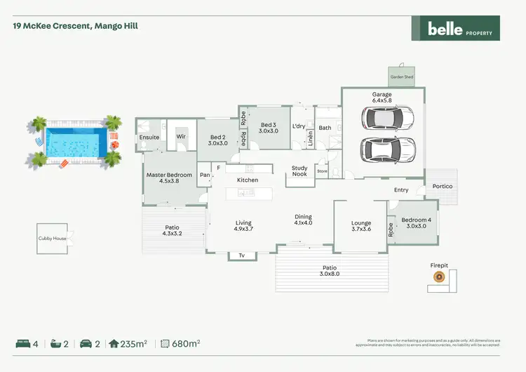 Floorplan of Homely house listing, 19 McKee Crescent, Mango Hill QLD 4509