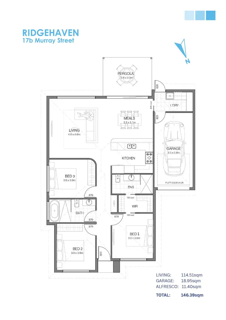 Floorplan of Homely house listing, 17b & 17c Murray Street, Ridgehaven SA 5097