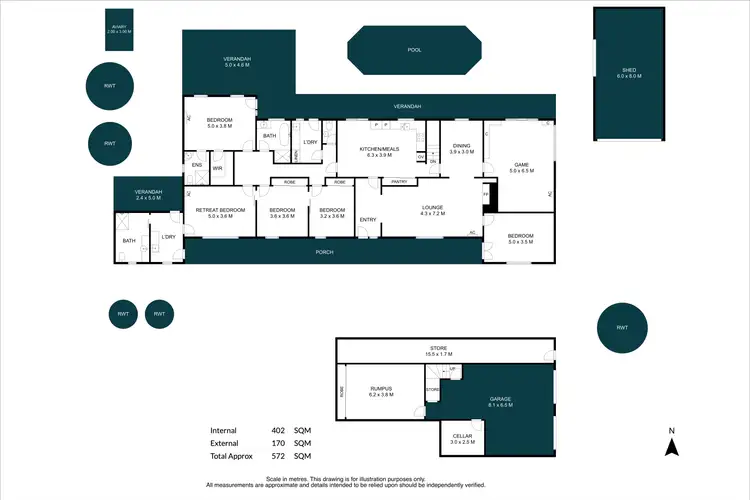 Floorplan of Homely house listing, 1 Katherine Court, Flagstaff Hill SA 5159