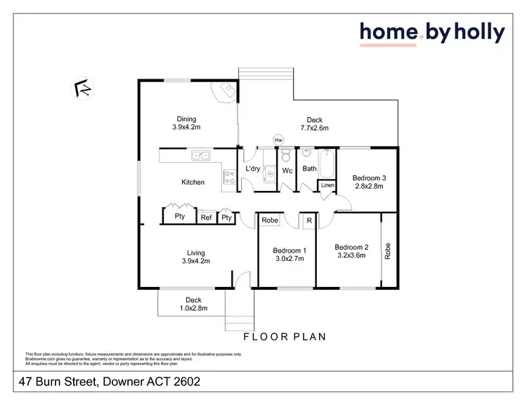 Floorplan of Homely house listing, 47 Burn Street, Downer ACT 2602