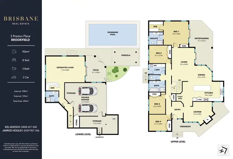 Floorplan of Homely house listing, 3 Preston Place, Brookfield QLD 4069