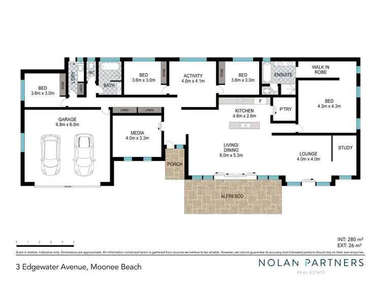 Floorplan of Homely house listing, 3 Edgewater Avenue, Moonee Beach NSW 2450