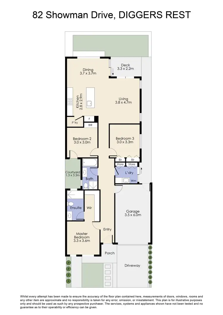 Floorplan of Homely house listing, 82 Showman Drive, Diggers Rest VIC 3427