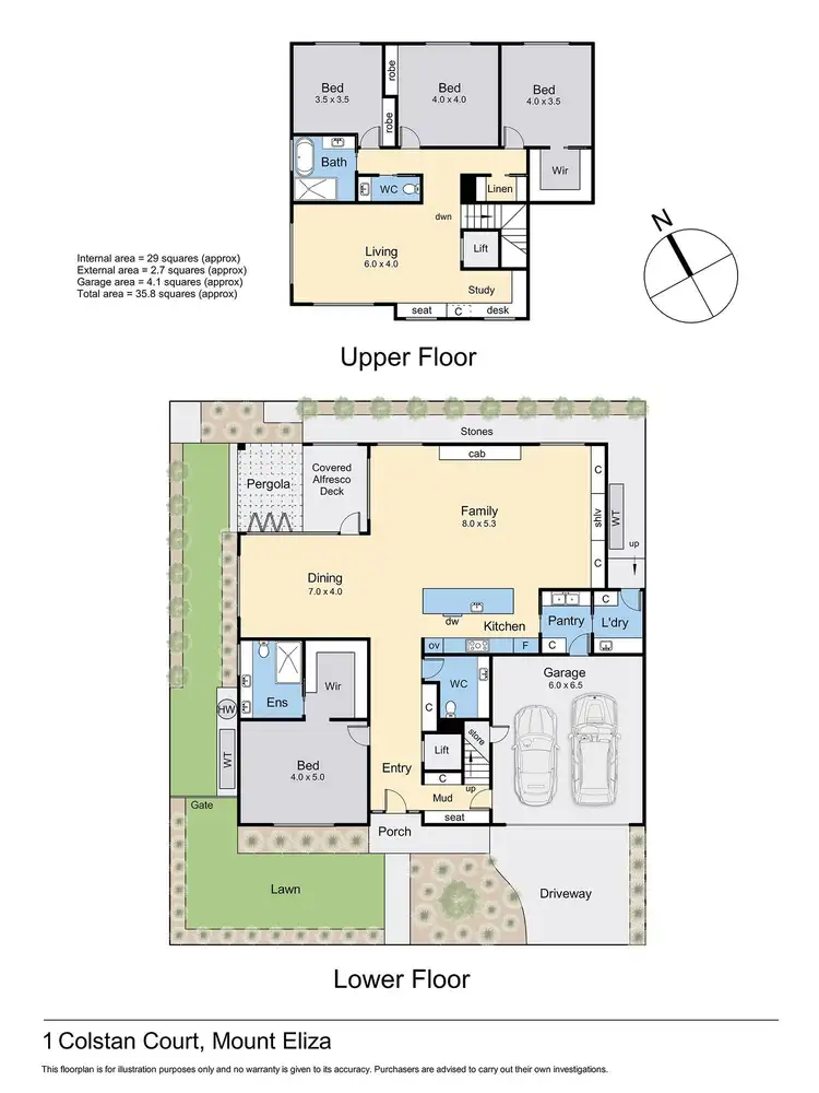 Floorplan of Homely house listing, 1 Colstan Court, Mount Eliza VIC 3930
