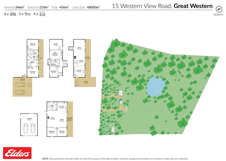 Floorplan of Homely rural property listing, 15 Western View Road, Great Western VIC 3374