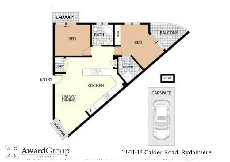 Floorplan of Homely apartment listing, 12/11-13 Calder Road, Rydalmere NSW 2116
