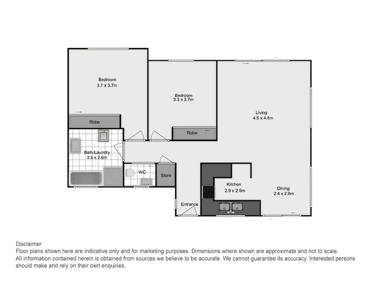 Floorplan of Homely villa listing, 2/1a Sturt Road, Cronulla NSW 2230