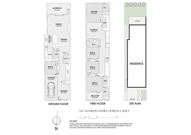 Floorplan of Homely semi-detached listing, 34A Adamson Avenue, Dundas Valley NSW 2117
