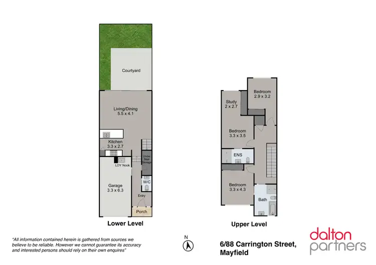Floorplan of Homely townhouse listing, 6/88 Carrington Street, Mayfield NSW 2304