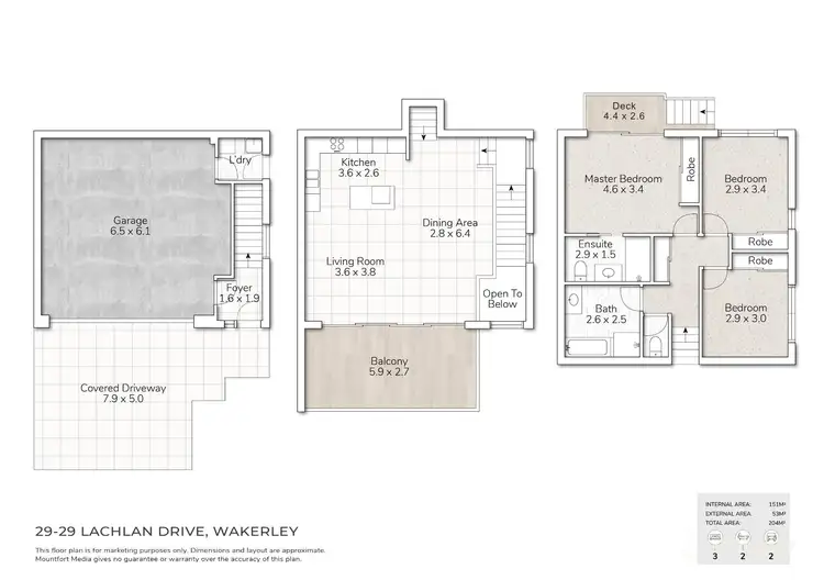 Floorplan of Homely townhouse listing, 29/29 Lachlan Drive, Wakerley QLD 4154