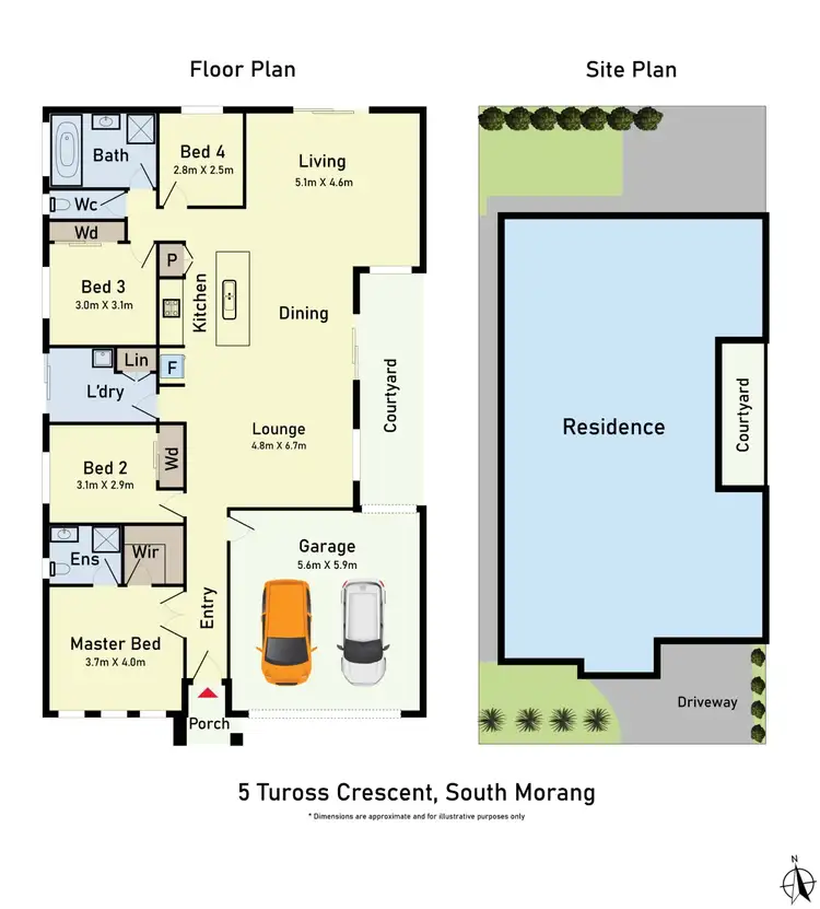 Floorplan of Homely house listing, 5 Tuross Crescent, South Morang VIC 3752