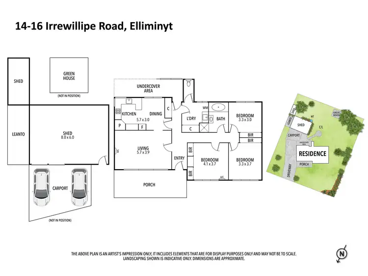 Floorplan of Homely house listing, 14 - 16 Irrewillipe Road, Elliminyt VIC 3250