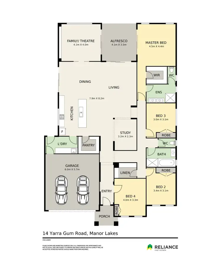 Floorplan of Homely house listing, 14 Yarra Gum Road, Manor Lakes VIC 3024