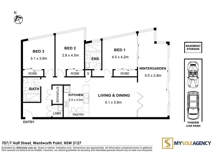 Floorplan of Homely apartment listing, 707/7 Half Street, Wentworth Point NSW 2127