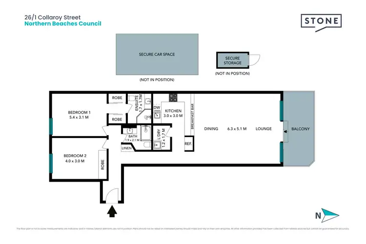 Floorplan of Homely apartment listing, 26/1-5 Collaroy Street, Collaroy NSW 2097