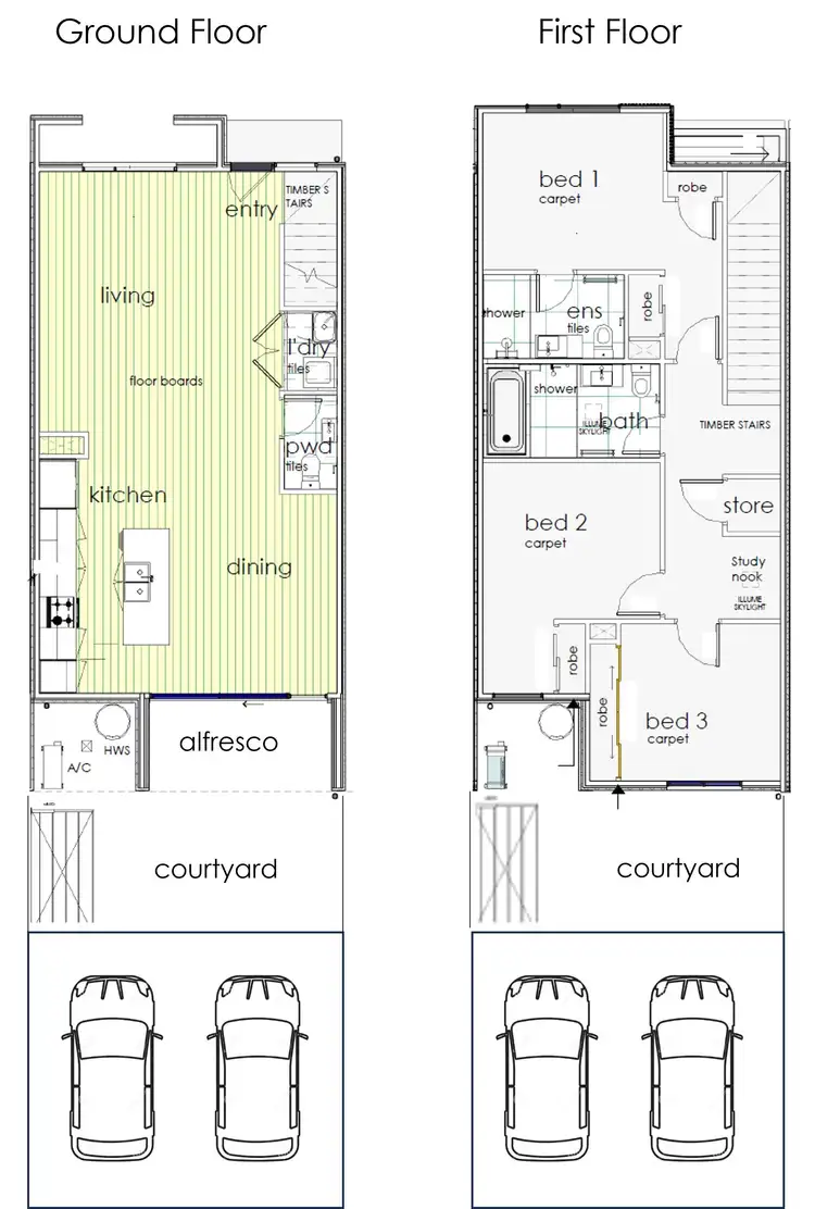 Floorplan of Homely townhouse listing, 8/1485 Frankston Flinders Road, Tyabb VIC 3913