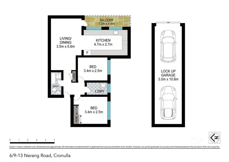 Floorplan of Homely apartment listing, 6/9-13 Nerang Road, Cronulla NSW 2230