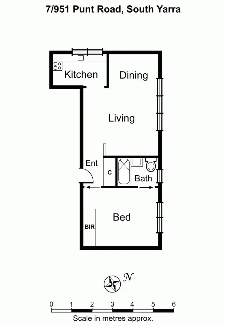 Floorplan of Homely apartment listing, 7/951 Punt Road, South Yarra VIC 3141