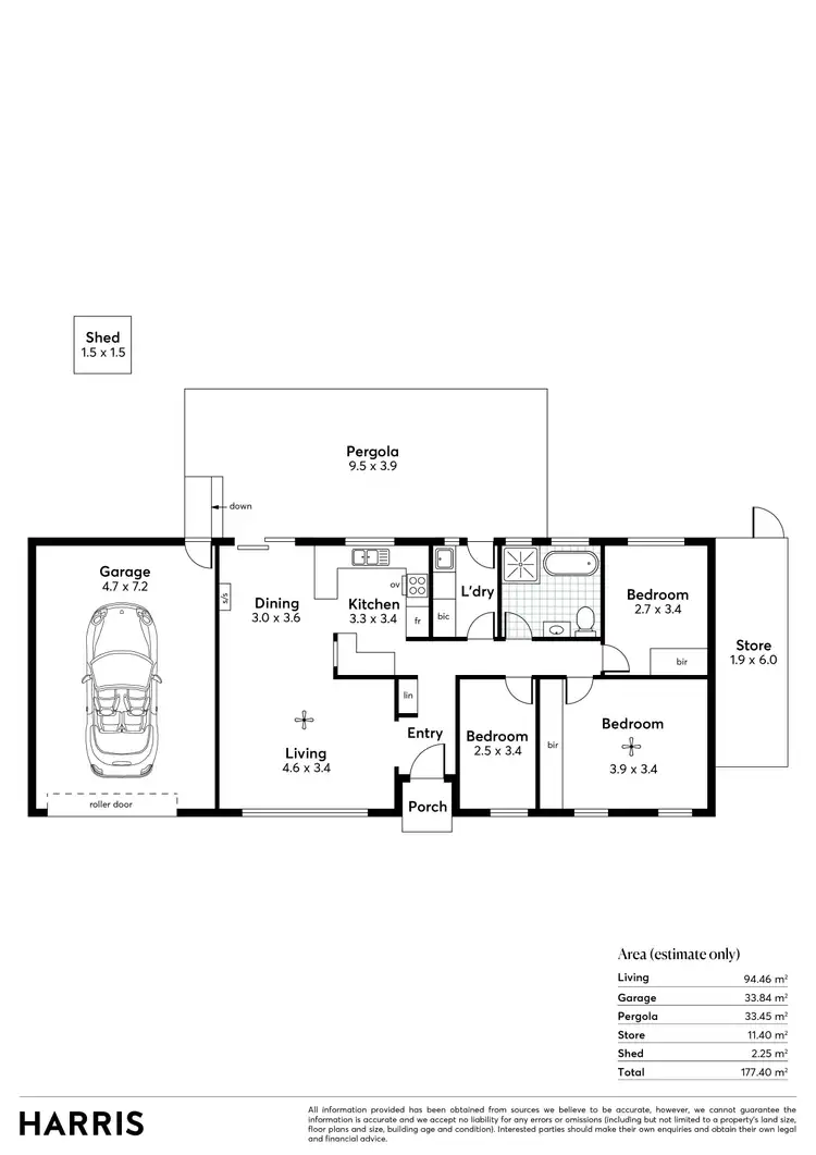 Floorplan of Homely house listing, 35 Fraser Avenue, Happy Valley SA 5159