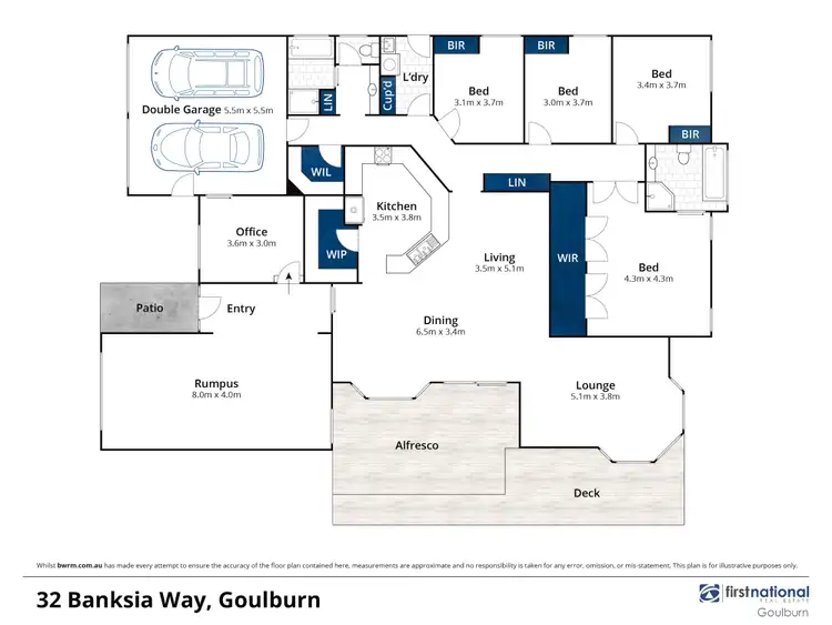 Floorplan of Homely house listing, 32 Banksia Way, Goulburn NSW 2580