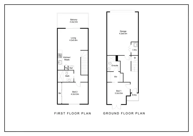 Floorplan of Homely townhouse listing, 14/80 Mitchell Parade, Pascoe Vale South VIC 3044