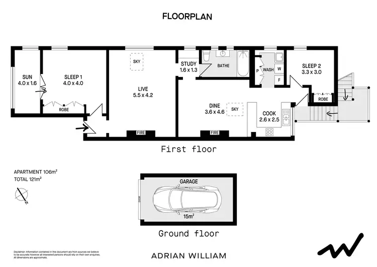 Floorplan of Homely apartment listing, 3/375 New Canterbury Road, Dulwich Hill NSW 2203