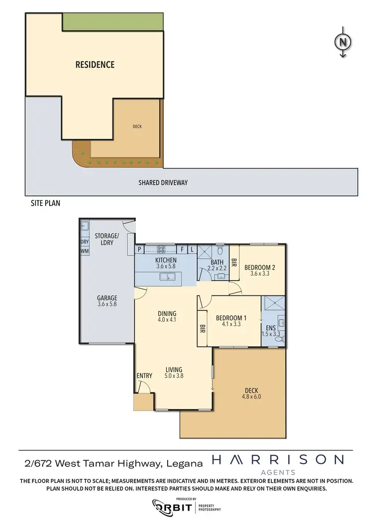 Floorplan of Homely unit listing, 2/672 West Tamar Highway, Legana TAS 7277