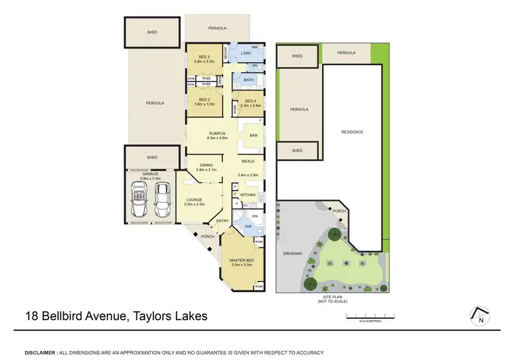 Floorplan of Homely house listing, 18 Bellbird Avenue, Taylors Lakes VIC 3038