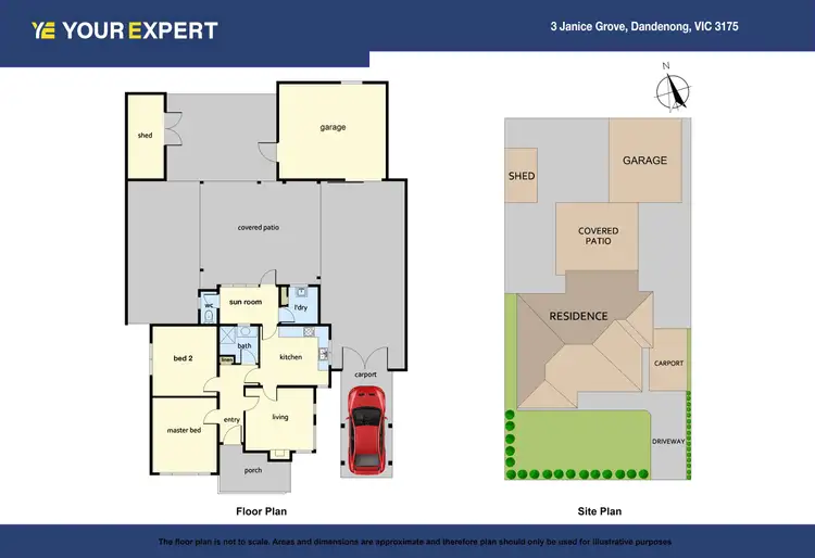 Floorplan of Homely house listing, 3 Janice Grove, Dandenong VIC 3175