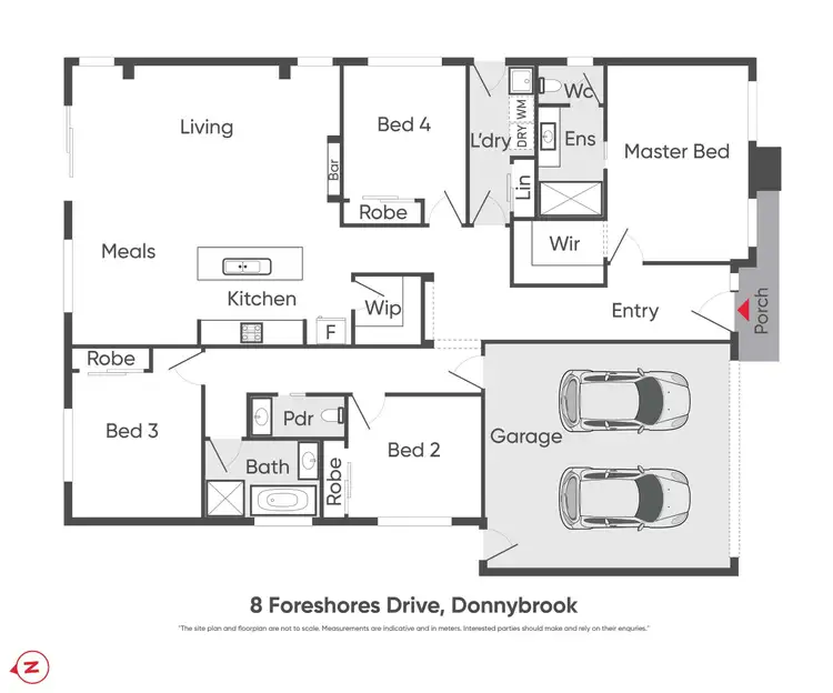 Floorplan of Homely house listing, 8 Foreshores Drive, Donnybrook VIC 3064