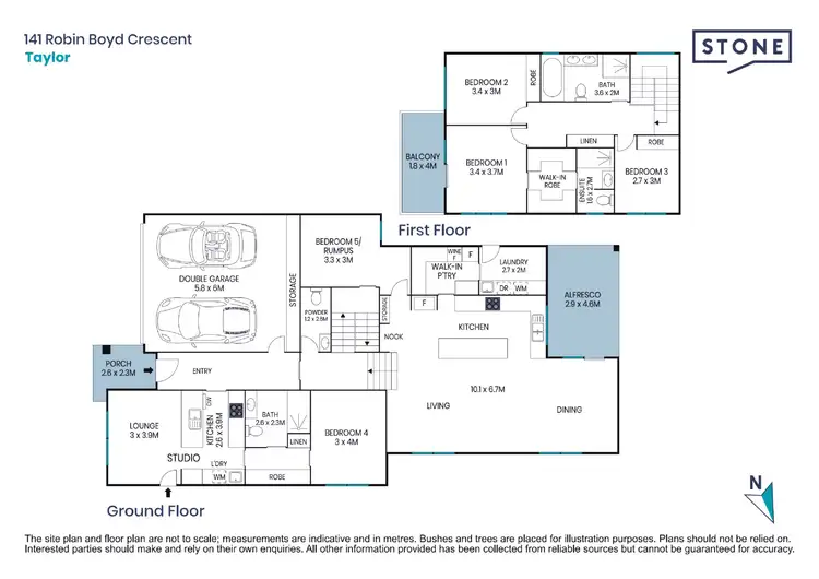Floorplan of Homely house listing, 141 Robin Boyd Crescent, Taylor ACT 2913