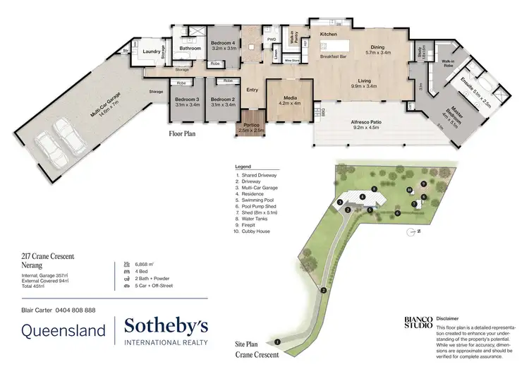 Floorplan of Homely house listing, 217 Crane Crescent, Nerang QLD 4211